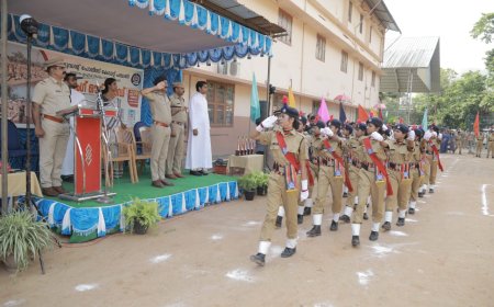 കട്ടപ്പന ഒസ്സാനം ഹയർ സെക്കന്ററി സ്കൂളിലെ സ്റ്റുഡന്റസ് പോലീസ് കേഡറ്റുകളുടെ പാസിംഗ് ഔട്ട് പരേഡ് നടന്നു