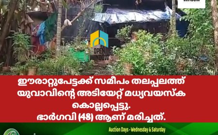 യുവാവിൻ്റെ അടിയേറ്റ് മധ്യവയസ്ക കൊല്ലപെട്ടു;ഭാർഗവി (48) ആണ് മരിച്ചത്