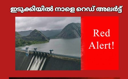 കേന്ദ്ര കാലാവസ്ഥാവകുപ്പിന്റെ അടുത്ത 5 ദിവസത്തേക്കുള്ള   മഴ സാധ്യത പ്രവചനം;എറണാകുളം,ഇടുക്കി, കണ്ണൂർ എന്നീ ജില്ലകളിൽ കേന്ദ്ര കാലാവസ്ഥ വകുപ്പ് റെഡ് അലേർട്ട് പ്രഖ്യാപിച്ചിരിക്കുന്നു