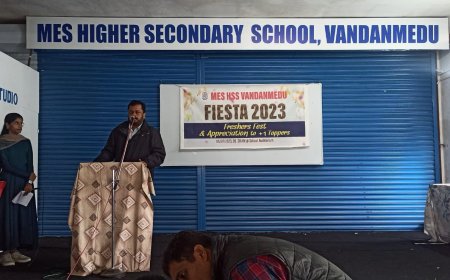 പ്ലസ് വൺ പ്രവേശനോൽസവത്തിന് എം ഇ എസ് വണ്ടൻ മേട്ടിൽ വർണ്ണാഭ തുടക്കം