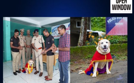 സേവനത്തിന് സല്യൂട്ട് ; ജെനിക്ക് ഇനി വിശ്രമ ജീവിതം:-കെ9 സ്‌ക്വാഡിലെ  ട്രാക്കര്‍ ഡോഗ് ജെനിക്ക് യാത്രയയപ്പ് നല്‍കി