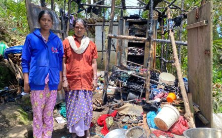 ശാന്തൻപാറയിൽ വീട് കത്തി നശിച്ചു