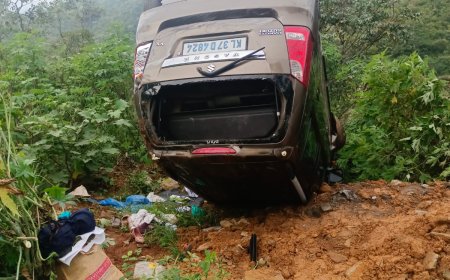 ഇടുക്കി ഏലപ്പാറയ്ക്ക് സമീപം കാർ നിയന്ത്രണം വിട്ട് മറിഞ്ഞു