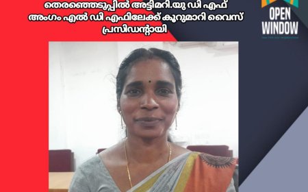 ഉപ്പുതറ പഞ്ചായത്ത് വൈസ് പ്രസിഡന്റ് തെരഞ്ഞെടുപ്പിൽ അട്ടിമറി.യു ഡി എഫ് അംഗം എൽ ഡി എഫിലേക്ക് കൂറുമാറി വൈസ് പ്രസിഡൻ്റായി