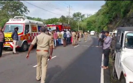 കുട്ടിക്കാനം മുറിഞ്ഞപുഴ കടുവാ പാറക്ക് സമീപം നിയന്ത്രണം വിട്ട മിനിലോറി കൊക്കയിലേക്ക് മറിഞ്ഞ് ഒരാൾ മരിച്ചു