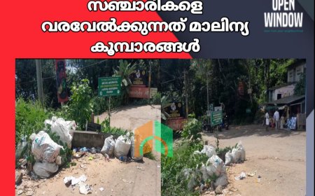 പ്രകൃതി രമണീയത തുളുമ്പുന്ന അഞ്ചുരുളിയിൽ സഞ്ചാരികളെ  വരവേൽക്കുന്നത് മാലിന്യ കൂമ്പാരങ്ങൾ