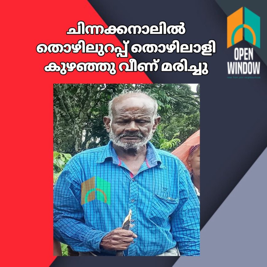 ചിന്നക്കനാലിൽ തൊഴിലുറപ്പ് തൊഴിലാളി കുഴഞ്ഞു വീണ് മരിച്ചു