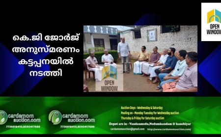 കെ.ജി ജോർജ് അനുസ്മരണം കട്ടപ്പനയിൽ നടത്തി