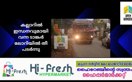 നെടുങ്കണ്ടത്തിന് സമീപം കല്ലാറിൽ ഇന്ധനവുമായി വന്ന ടാങ്കർ ലോറിയിൽ തീ പടർന്നു