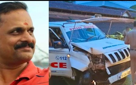തിരുവനന്തപുരത്ത്  പൊലിസ് വാഹനം അപകടത്തിൽപ്പെട്ടു; ഒരു ഉദ്യോ​ഗസ്ഥൻ മരിച്ചു