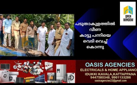 നെടുങ്കണ്ടത്ത്
പടുതാകുളത്തിൽ വീണ കാട്ടു പന്നിയെ വെടിവെച്ച് കൊന്നു
