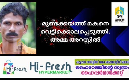 മുണ്ടക്കയത്ത് മകനെ വെട്ടിക്കൊലപ്പെടുത്തി; അമ്മ അറസ്റ്റിൽ