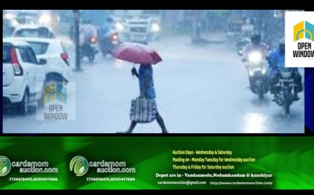 സംസ്ഥാനത്ത് അടുത്ത അഞ്ചുദിവസം ഇടിമിന്നലോടു കൂടിയ മിതമായ മഴയ്ക്കു സാധ്യത