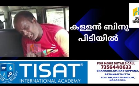 നെടുങ്കണ്ടം കല്ലാർ ക്ഷേത്രത്തിലെ മോഷണം: 'കള്ളൻ ബിനു ' പിടിയിൽ