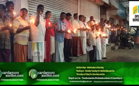 ചപ്പാത്തിൽ യുദ്ധ വിരുദ്ധ ദീപം തെളിക്കലും പ്രതിജ്ഞയും നടത്തി