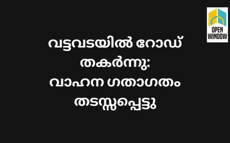 വട്ടവടയിൽ റോഡ് തകർന്നു:വാഹന ഗതാഗതം തടസ്സപ്പെട്ടു