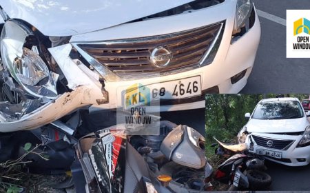 വാഹനാപകടം; അടിമാലി കുമളി ദേശിയപാതയില്‍ വാഹനങ്ങള്‍ കൂട്ടിയിടിച്ചുണ്ടായ അപകടത്തില്‍ സ്‌കൂട്ടര്‍ യാത്രികക്ക് പരിക്ക്