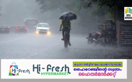 അറബിക്കടലിൽ വീണ്ടും ന്യൂനമർദ്ദ പാത്തി;കേരളത്തിൽ ഇടിമിന്നലോടു കൂടിയ മഴയ്ക്ക് സാധ്യത