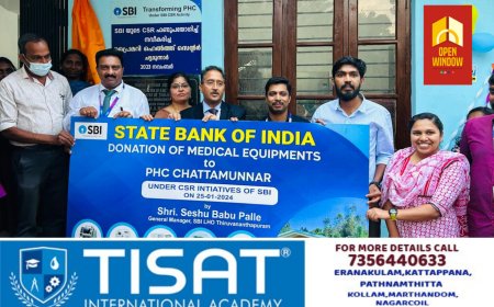 ഭാരതീയ സ്റ്റേറ്റ് ബാങ്ക്  സി എസ് ആർ പദ്ധതിയുടെ ഭാഗമായിചട്ട മൂന്നാർ പി എച്ച് സി യിൽ  10 ലക്ഷം രൂപ വിലയുള്ള ജീവൻ രക്ഷാ ഉപകരണങ്ങൾ സംഭാവന ചെയ്തു