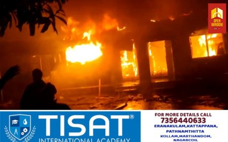 മൂന്നാർ  പെരിയവര എസ്റ്റേറ്റിലെ ചോലമല ഡിവിഷനിൽ വൻ തീപിടുത്തം;
എസ്റ്റേറ്റിലെ പത്ത് മുറി ലയത്തിലെ എഴ് വീടുകൾ കത്തി നശിച്ചു,
 ആളുകൾ ഓടി രക്ഷപ്പെട്ടതിനാൽ ആളപായം ഒഴിവായി