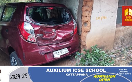 വണ്ടിപ്പെരിയാർ 62-ാം മൈലിനു സമീപം വീടിനോട് ചേർന്നുള്ള ഷെഡ്ഡിൽ നിർത്തിയിട്ടിരുന്ന വാഹനത്തിൽ അജ്ഞാത വാഹനം ഇടിച്ച് അപകടം