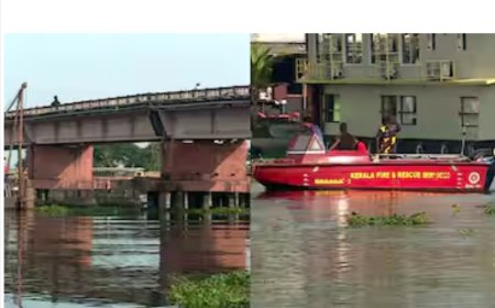 ആലപ്പുഴയില്‍ രണ്ട് പേര്‍ പാലത്തിൽ നിന്ന് കായലില്‍ ചാടി; സ്ത്രീയും പുരുഷനുമെന്ന് ലോറി ഡ്രൈവര്‍