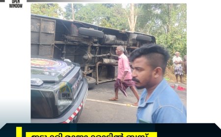 ഇടുക്കി രാജാക്കാടിൽ ബസ് അപകടം:രണ്ട് പേർ മരിച്ചു