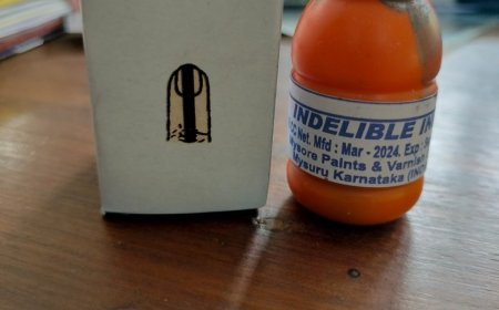 മായാമഷി പുരളാന്‍ ഇനി അഞ്ചുനാൾ ; ജില്ലയിൽ  ഉപയോഗിക്കുക 2508 കുപ്പി വോട്ടുമഷി