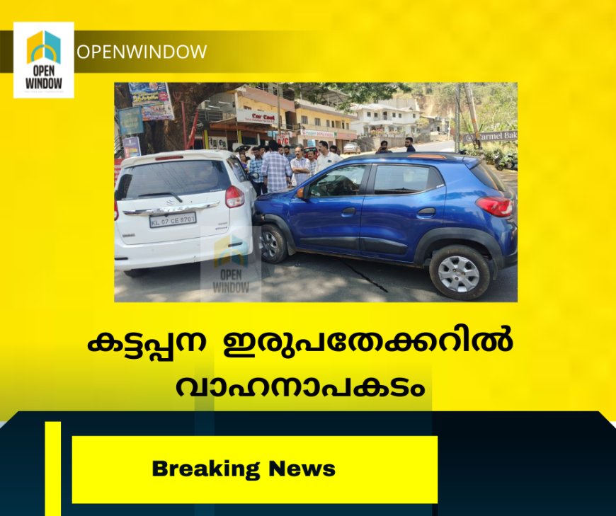 കട്ടപ്പന  ഇരുപതേക്കറിൽ വാഹനാപകടം