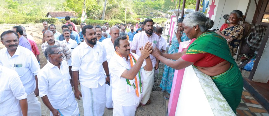 പീരുമേട് നിയോജകമണ്ഡലത്തിലെ രണ്ടാം വട്ട പര്യടനം പൂർത്തിയാക്കി ഡീൻ കുര്യാക്കോസ്