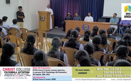 കട്ടപ്പന പുളിയൻമല ക്രൈസ്റ്റ് കോളേജിൽ
കിക്ക് ബോക്സിങ് ക്ലബ്‌ 
പ്രവർത്തനം ആരംഭിച്ചു