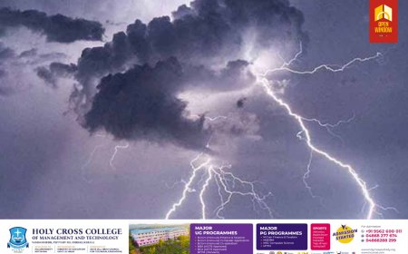 ഇടിമിന്നൽ ജാഗ്രതാ നിർദേശം