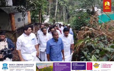 കടുത്ത വേനലിൽ വ്യാപക കൃഷി നാശം സംഭവിച്ച കുമളി ഗ്രാമ പഞ്ചായത്തിലെ വെള്ളാരംകുന്നിൽ കൃഷി വകുപ്പ് മന്ത്രി പി പ്രസാദ് സന്ദർശനം നടത്തി