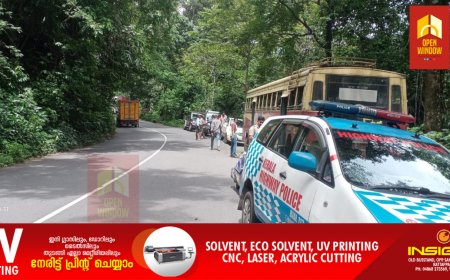 അടിമാലി ചീയപ്പാറക്ക് സമീപം കെ എസ് ആര്‍ ടി ബസിന് മുകളിലേക്ക് മരത്തിൻ്റെ ശിഖരം ഒടിഞ്ഞു വീണു