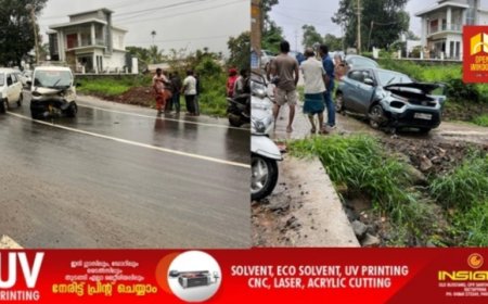 കട്ടപ്പന 20 ഏക്കറിൽ വാഹനാപകടം.
 കാറും മിനി പിക്കപ്പും തമ്മിൽ കൂട്ടിയിടിച്ചാണ് അപകടം