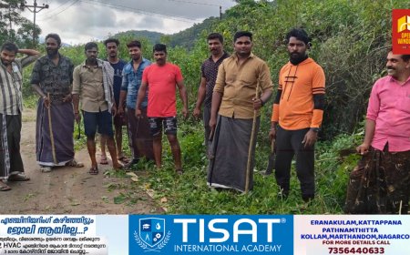 റോഡരുകിൽ അപകടകരമായി നിന്ന കാട് പടലങ്ങൾ വെട്ടിത്തെളിച്ച് മാതൃകയായി ഉപ്പുതറയിലെ ഓട്ടോറിക്ഷ ഡ്രൈവർമാർ