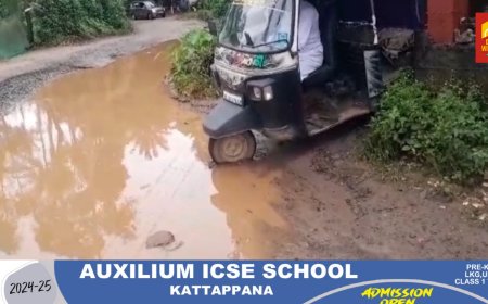 അയ്യപ്പൻകോവിൽ പഞ്ചായത്തിലെ ആലടി - മേരികുളം ബൈപ്പാസ് റോഡ് തകർന്ന് ഗതാഗതം ദുഷ്കരമായി