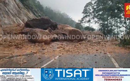 കനത്ത മഴയിൽ ഇടുക്കിയിലും വിവിധയിടങ്ങളിൽ മണ്ണിടിച്ചിൽ