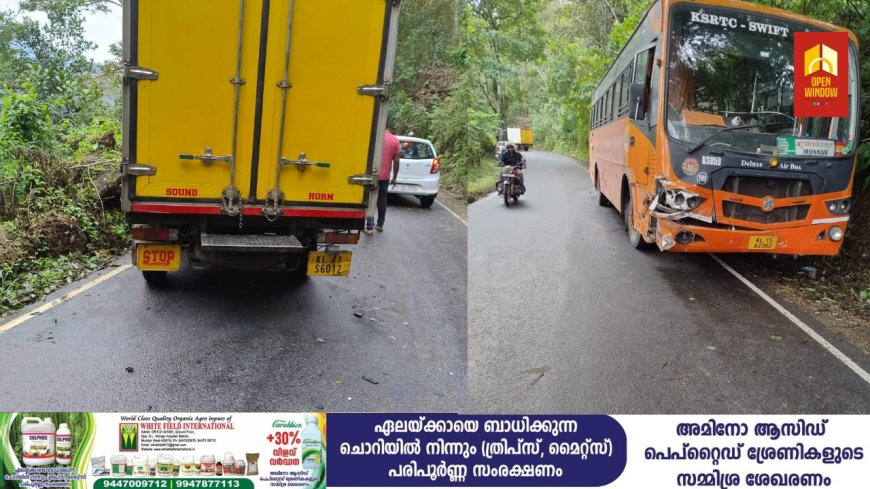 റോഡില് ഇന്ധനം വീണു; അടിമാലി ആനച്ചാല് - രണ്ടാംമൈല് റോഡില് പിക്കപ്പ് ലോറിയുടെ നിയന്ത്രണം നഷ്ടപ്പെട്ടു