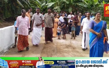 കട്ടപ്പന കൊച്ചുതോവാള നോർത്ത്, ചെരുവിൽപടി നിവാസികളുടെ യാത്രാ ക്ലേശത്തിന് പരിഹാരം