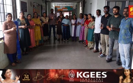 കൊൽക്കത്തയിലെ  യുവ വനിതാ ഡോക്ടറുടെ  കൊലപാതകത്തിൽ പ്രതിഷേധിച്ച് കട്ടപ്പനയിൽ പ്രതിഷേധ ദീപം തെളിയിച്ചു