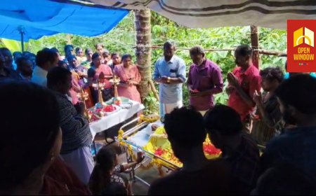 പിക്കപ്പ് ഇടിച്ച് മരിച്ച 4 വയസുകാരൻ അമ്പാടിയെന്ന ശ്രാവണിന് ജന്മനാട്  കണ്ണീരോടെ യാത്രയേകി