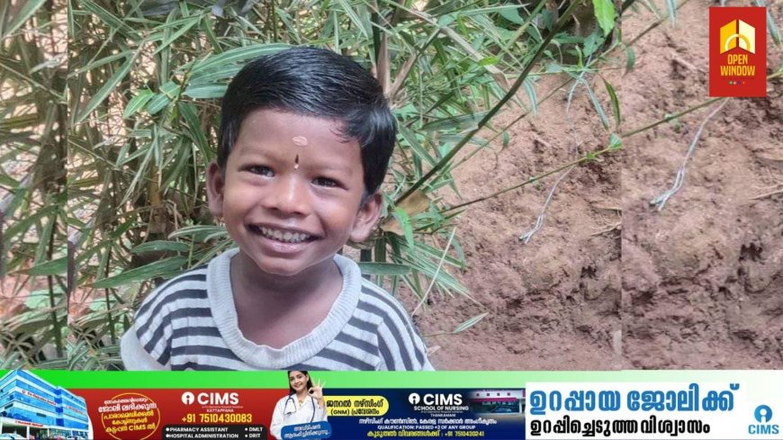 ഇരട്ടയാർ ശാന്തിഗ്രാമിൽ പിക്കപ്പ് ഇടിച്ച് 4 വയസുകാരൻ മരിച്ചു