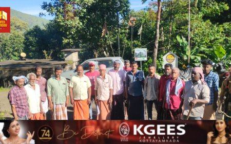 നിർമ്മാണ തൊഴിലാളി യൂണിയൻ്റെ നേതൃത്വത്തിൽ ഉപ്പുതറ പാലക്കാവ്  - ഒമേഗ റോഡ് ശുചീകരിച്ചു