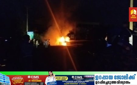 കുട്ടിക്കാനത്ത് കാർ കത്തി നശിച്ചു