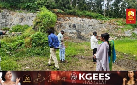 വണ്ടൻമേട് കറുവാക്കുളത്തെ പാറമട ജിയോളജി, റവന്യൂ വകുപ്പ് അധികൃതർ പരിശോധിച്ചു