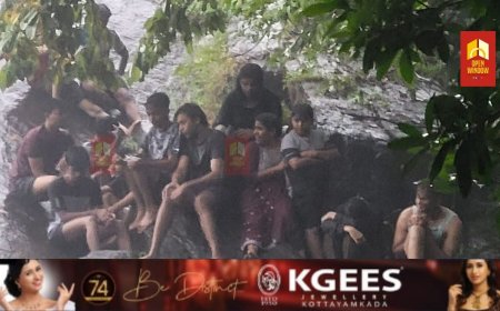 കനത്ത മലവെള്ളപ്പാച്ചിലിനെ തുടര്‍ന്ന് തൊടുപുഴ തൊമ്മന്‍കുത്ത് ആനയാടികുത്തില്‍ കുടുങ്ങിയ വിനോദ സഞ്ചാരികളെ രക്ഷപെടുത്തി