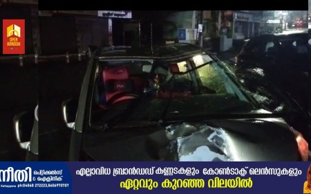 നിരവധി വാഹനങ്ങളിലും ഇലക്ട്രിക് പോസ്റ്റിലും ഇടിച്ചിട്ട് നിർത്താതെ പോയ വാഹനം കട്ടപ്പനയിൽ പിടികൂടി