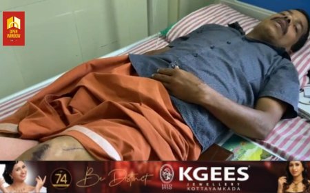 സർവീസ് വയർ കഴുത്തിൽ കുടുങ്ങി സ്കൂട്ടർ യാത്രികന് ഗുരുതര പരിക്ക്