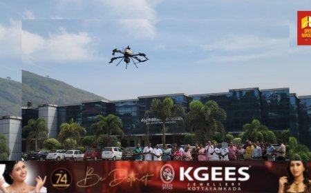 കേന്ദ്ര ആവിഷ്കൃത പദ്ധതിയായ അമൃത് 2. 0 പദ്ധതിയിലുൾപ്പെടുത്തി മാസ്റ്റർ പ്ലാൻ തയ്യാറാക്കുന്നതിന്റെ ഭാഗമായി നടത്തുന്ന ഡ്രോൺ സർവ്വേയുടെ ഉദ്ഘാടനം നടന്നു